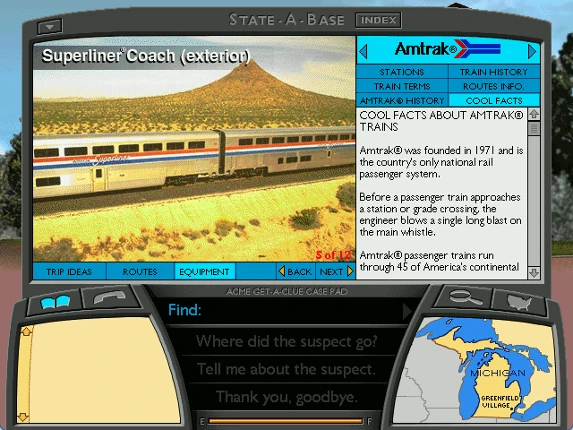 Where in America is Carmen Sandiego?: The Great Amtrak Train Adventure Image