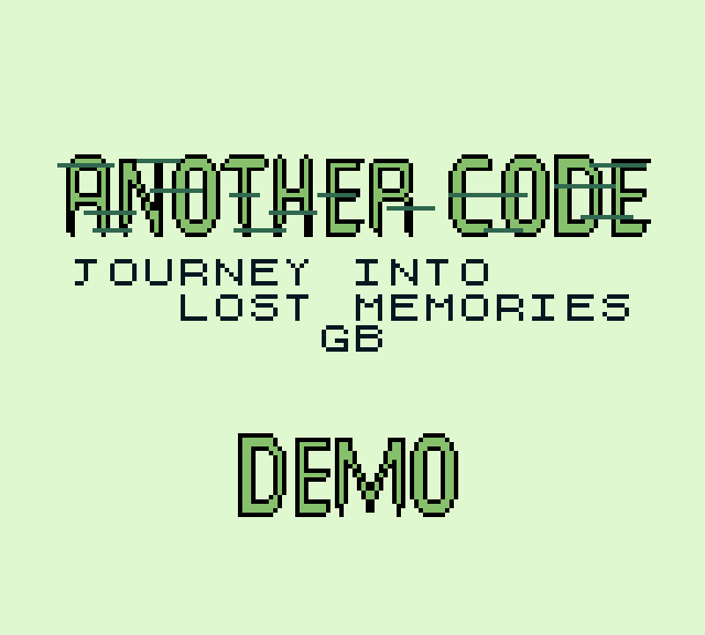 Games like Another Code R GB Demake