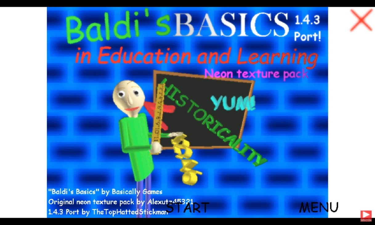 Games like Baldi basics neon pack android port