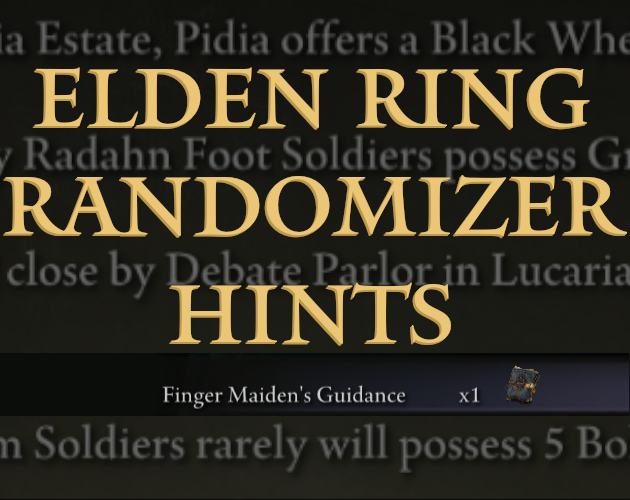 Games like Elden Ring Randomizer Hints