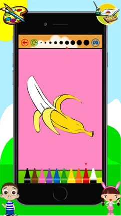 Food Coloring Book -  Drawing Painting for Kids Free Games screenshot