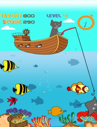 Magnetic Cat Fishing Games for Kids: Catch Fish That You Can! Image