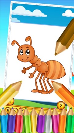 Butterfly Fairy and Bugs Coloring Book Drawing for Kid Games screenshot