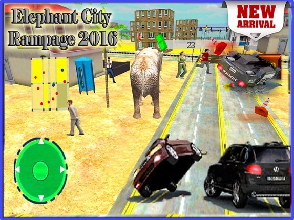 Elephant Run Simulator 2016 – Non Stop City Rampage & Crashing Defense against Hunters and Bulls screenshot