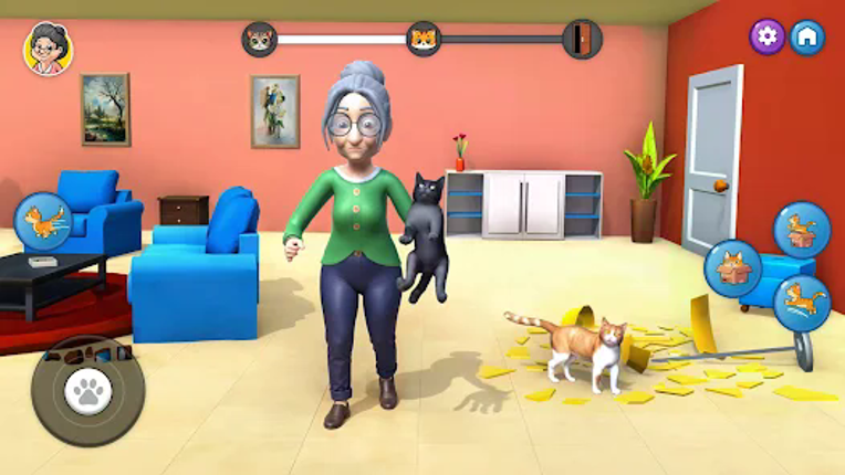 Cat Chaos: Granny House screenshot