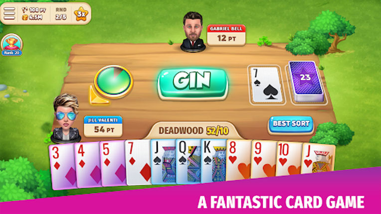 Gin Rummy Stars - Card Game screenshot