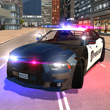 American Fast Police Driving Image