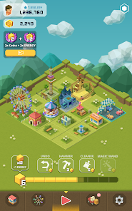 Merge Tycoon: 2048 Theme Park screenshot