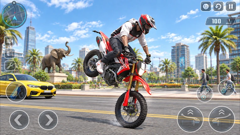 Wheelie Bike: Moto Stunt Image