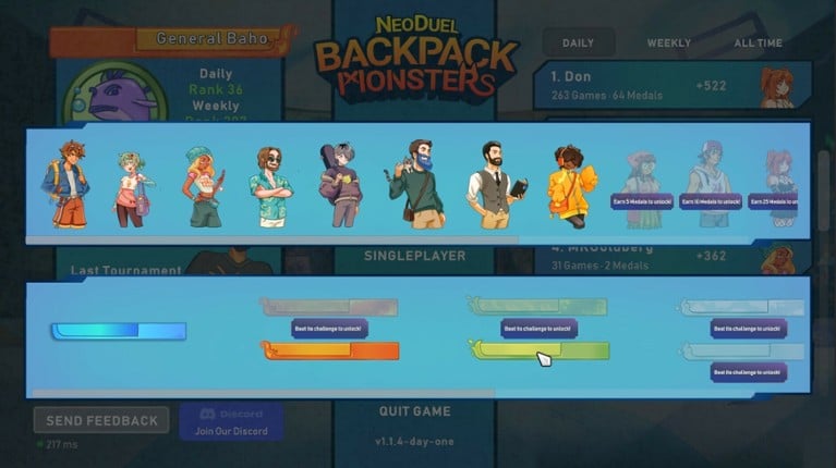 NEODUEL: Backpack Monsters screenshot