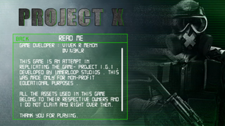 Project X screenshot