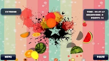 Fruits Cutting Splash 2D Image