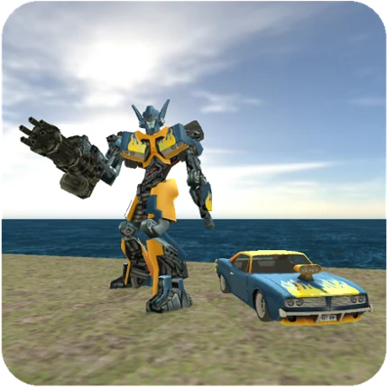 Muscule Car Robot Image