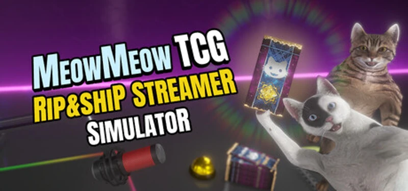 MeowMeow TCG: Rip & Ship Streamer Simulator Image