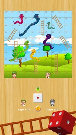 Snakes And Ladders Classic Dice 1 2 Players Games Image