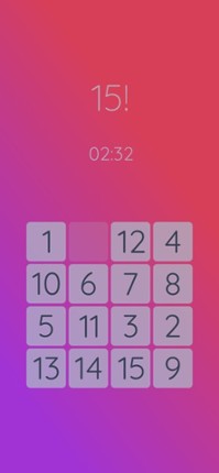 15! puzzle screenshot