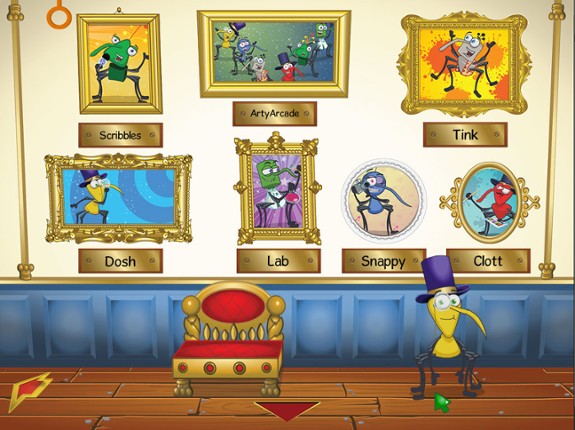Bin Weevils Arty Arcade screenshot