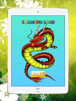 Coloring Book Dragon HD Image