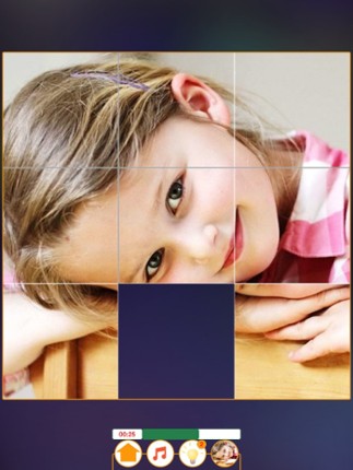 Cool tile puzzle - Free edition with cute images of family, flower, kids, nice girls, famous cities and  beautiful waterfall screenshot
