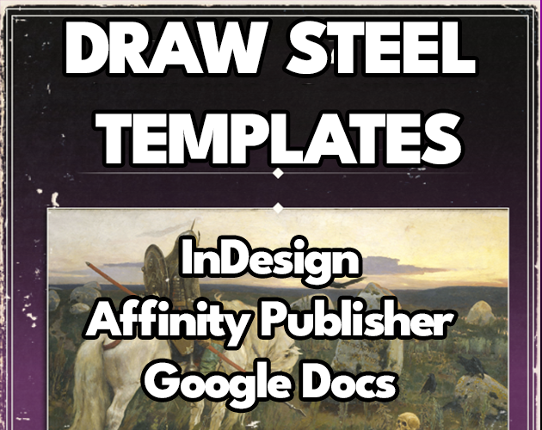 Draw Steel Templates - Affinity, InDesign, Google Docs Image