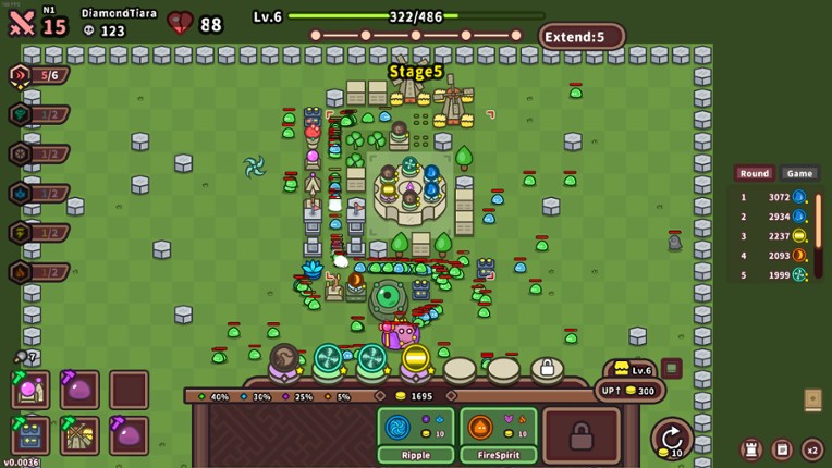 Elements and build screenshot