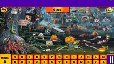 Free Hidden Objects: Halloween Hidden Alphabets Image