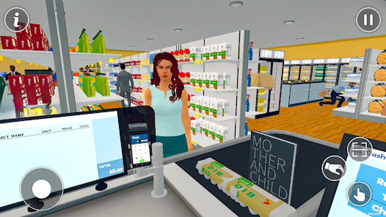 Supermarket Cashier Games 3D Image