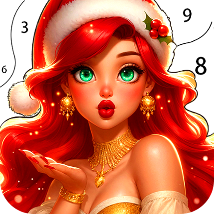 Retro Christmas Coloring Games Image