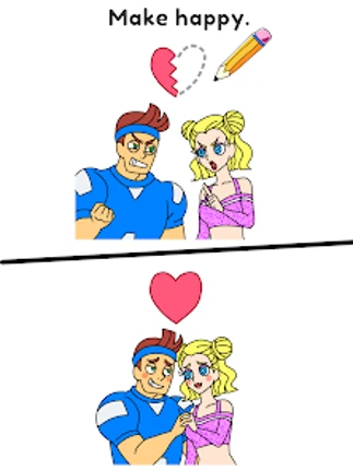 Draw Happy Cheerleader : Game Image