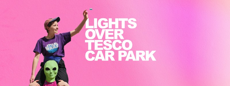 Lights Over Tesco Car Park Image