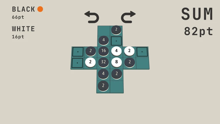 Reversi2048 screenshot