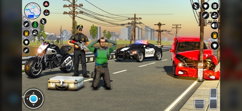 US Police Moto Bike Car Chase screenshot