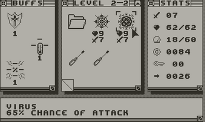 Binary Battle (Playdate) screenshot