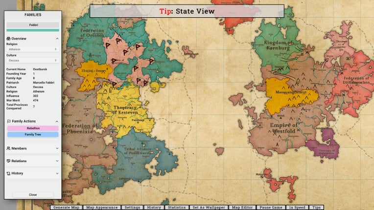 FantasyMapSimulator screenshot