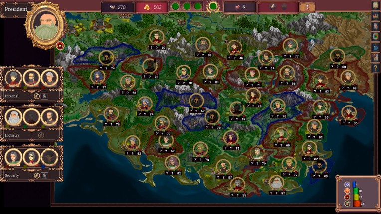 Fantasy Senate Simulator screenshot