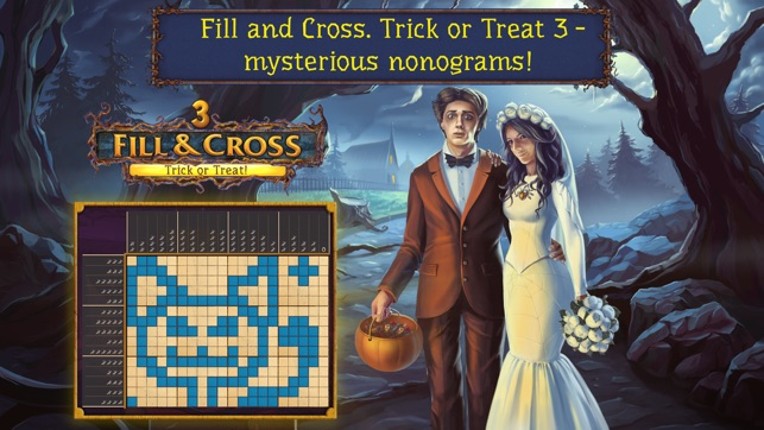 Fill and Cross. Trick or Treat 3! Free screenshot