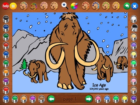 World History Coloring Book Image