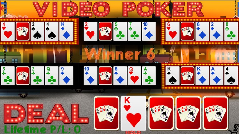 6-Hand Video Poker screenshot