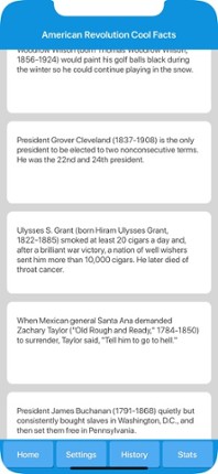 American Presidents History screenshot
