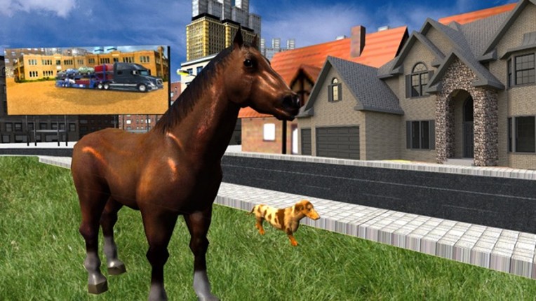 Crazy Horse Animal Transport - Deliver Horse & Dog In Transporter Truck screenshot