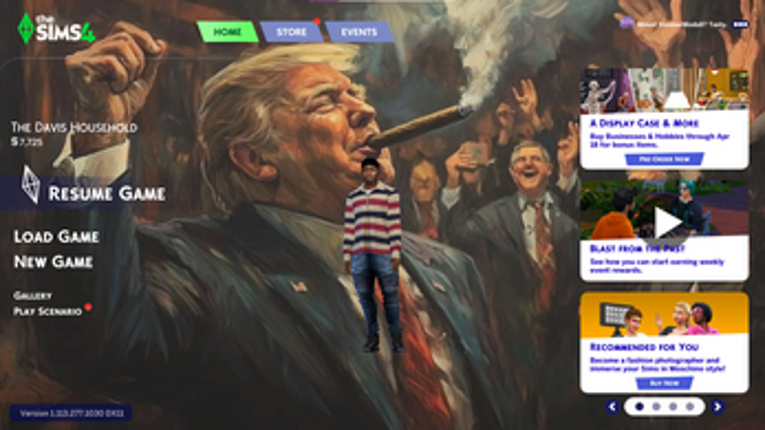Donald Trump Main Menu screenshot