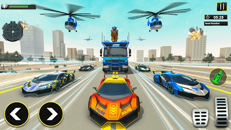 Police Tiger Robot Car Game 3D screenshot