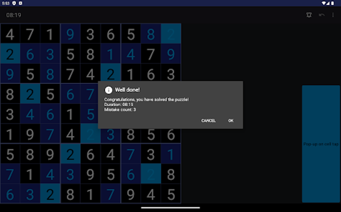 Open Sudoku screenshot