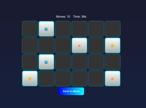 Memory Match: Cosmic Cards Image