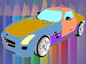 Muscle Cars Coloring Image