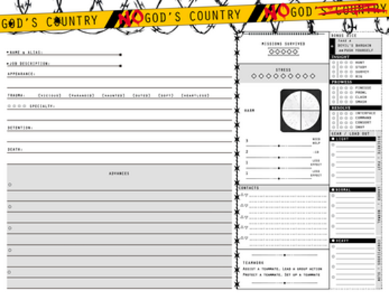 No God's Country: Resistance, Forged in the Dark screenshot
