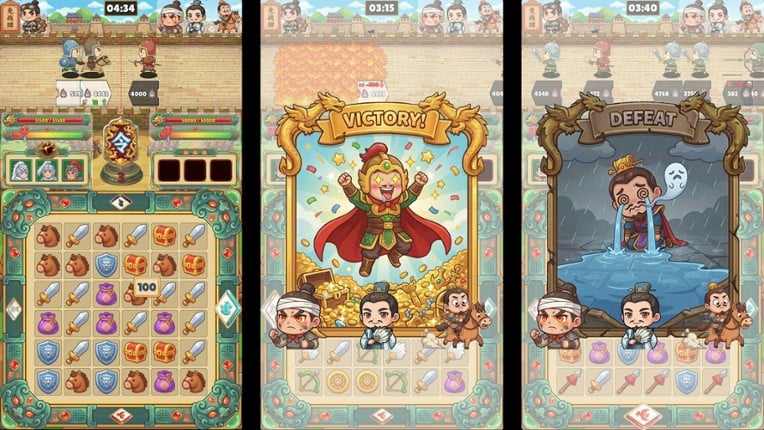 SanGuo Tactics: Touch to Match screenshot