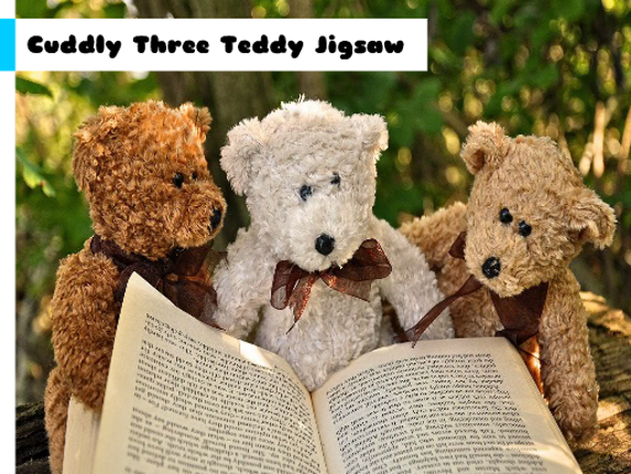 Cuddly Three Teddy Jigsaw Game Cover