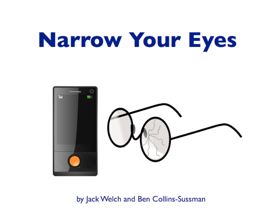 Narrow Your Eyes Game Cover