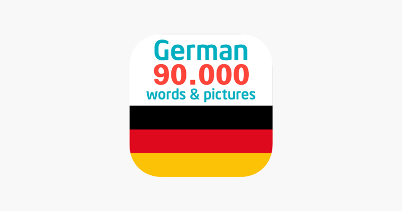 German 90.000 Words &amp; Pictures Game Cover